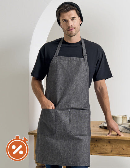 Organic Denim Fairtrade Bib Apron-Indigo Denim