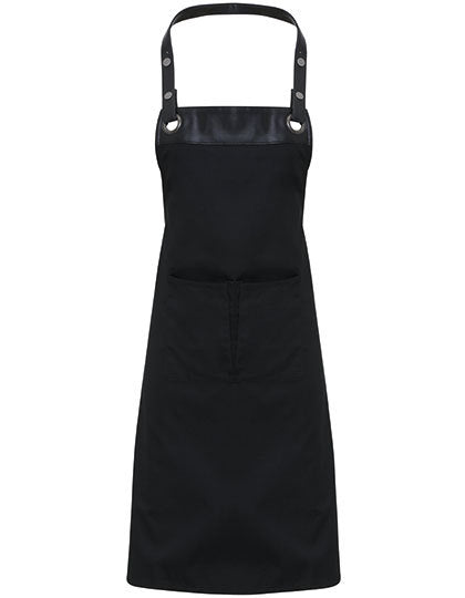 Espresso Bib Apron-Schwarz