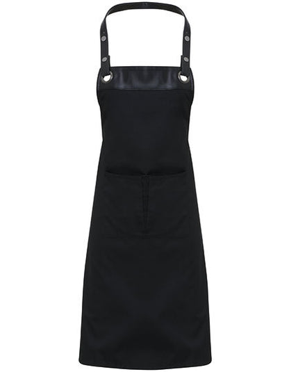 Espresso Bib Apron-Schwarz