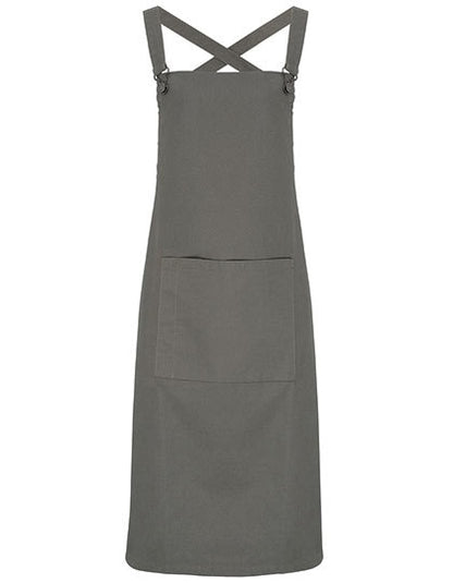 Cross Back Barista Bib Apron-Dunkelgrau