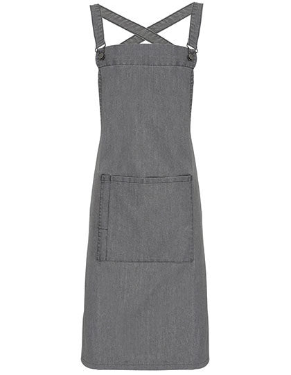 Cross Back Barista Bib Apron-Grauer Denim