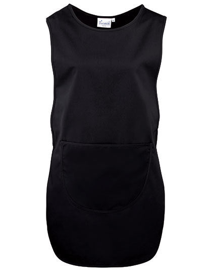 Women´s Long Pocket Tabard- Schwarz