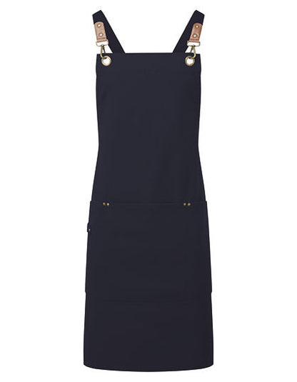 Clip ‘n’ Clasp Cross-Back Bib Apron-Marine