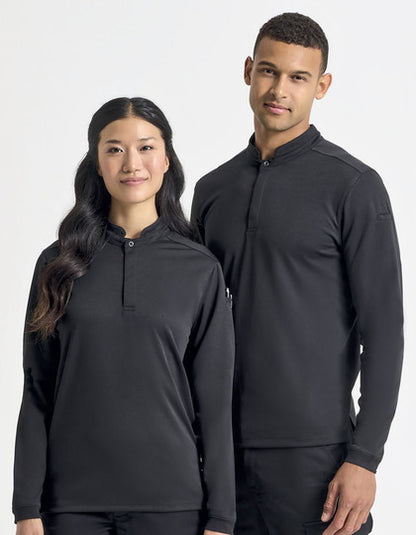 Essential ´Coolchecker®´ Chefs Shirt - Long Sleeve - Schwarz