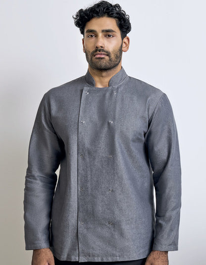 Denim Chef´s Jacket - Schwarzer Denim (ca. Pantone 433C)