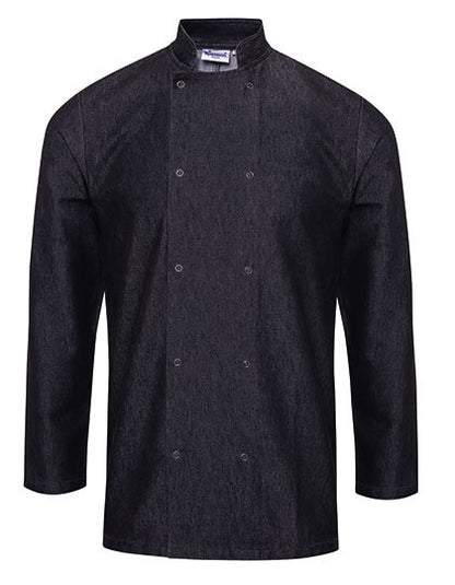 Denim Chef´s Jacket - Schwarzer Denim (ca. Pantone 433C)