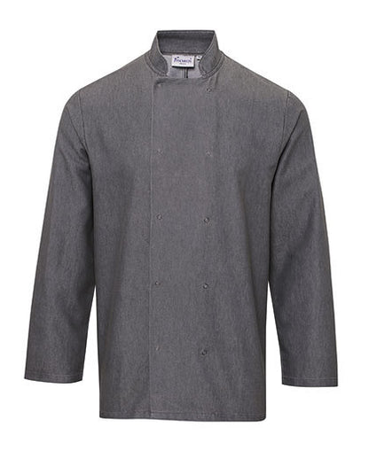 Denim Chef´s Jacket - Grauer Denim (ca. Pantone 425C)