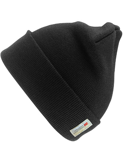 Heavyweight Thinsulate™ Woolly Ski Hat - Schwarz