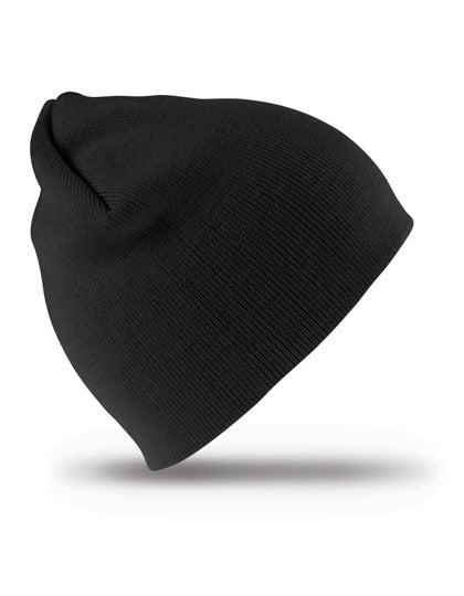 Soft Feel Cuffless Beanie - Schwarz