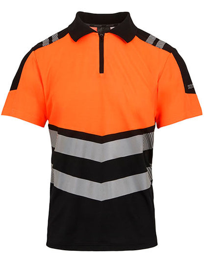 Hi-Vis X-Pro Polo (Class 1) - Schwaraz -     Orange