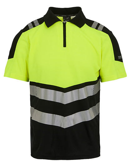 Hi-Vis X-Pro Polo (Class 1) - Schwaraz - kalk