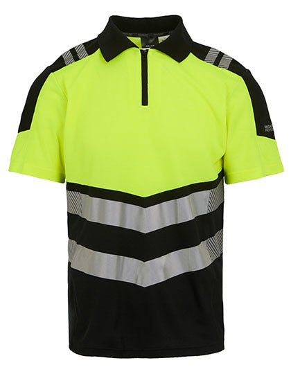 Hi-Vis X-Pro Polo (Class 1) - Schwaraz - kalk