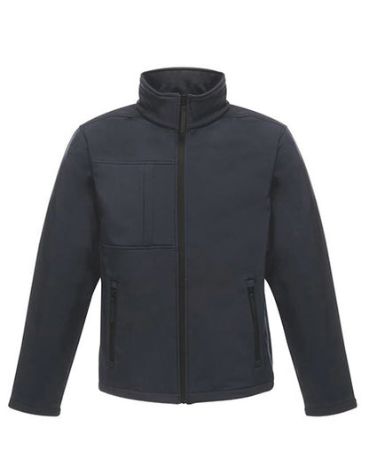 Men´s Softshell Jacket - Octagon II - Marine -   Seegrau (einfarbig)