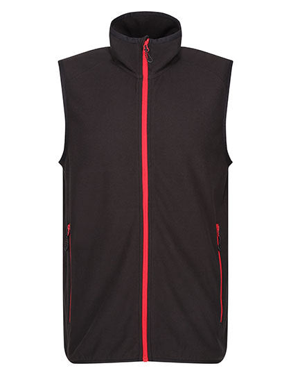 Navigate Fleece Bodywarmer - Schwarz - klassisches Rot