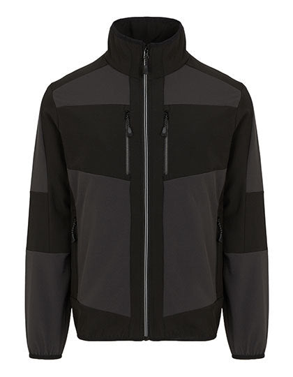 E-volve Unisex 2-Layer Softshell Jacket -  Ash Heather - Schwarz