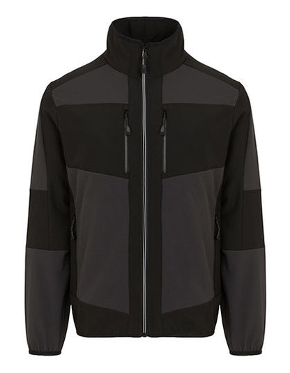 E-volve Unisex 2-Layer Softshell Jacket -  Ash Heather - Schwarz
