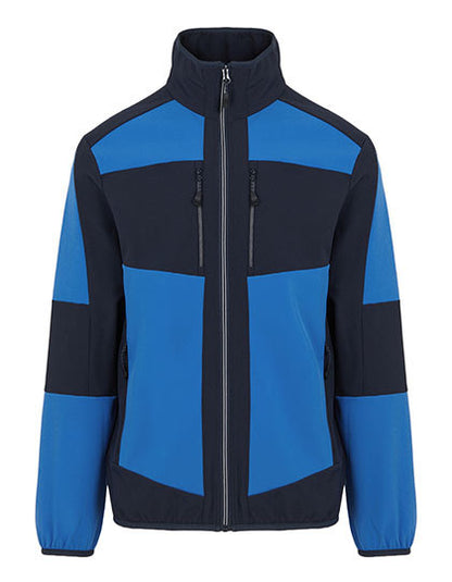 E-volve Unisex Knit Effect Stretch Midlayer Jacket - Kräftiges Blau - Marine