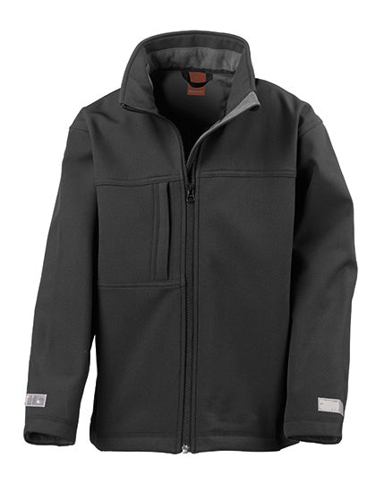 Junior Classic Soft Shell Jacket - Schwarz