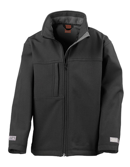 Junior Classic Soft Shell Jacket - Schwarz