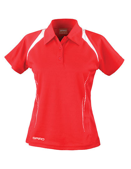 Women´s Team Spirit Polo -      Rot       - Weiss