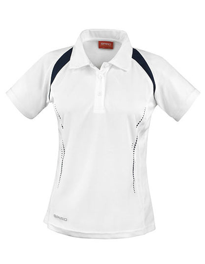 Women´s Team Spirit Polo - Weiss-  Marine