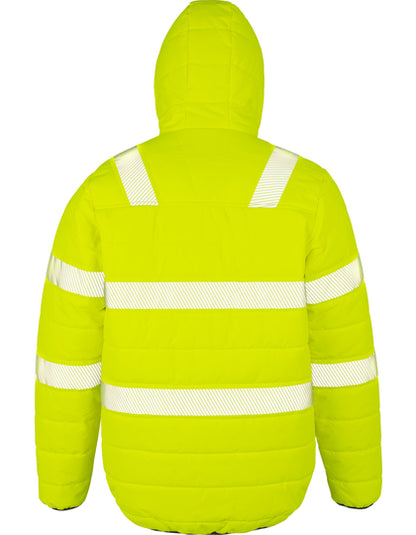 Recycled Ripstop Padded Safety Jacket - Fluoreszierendes Gelb