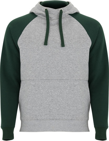 Badet Hooded Sweatshirt - Flaschengrün 56 - Heather Grey 58
