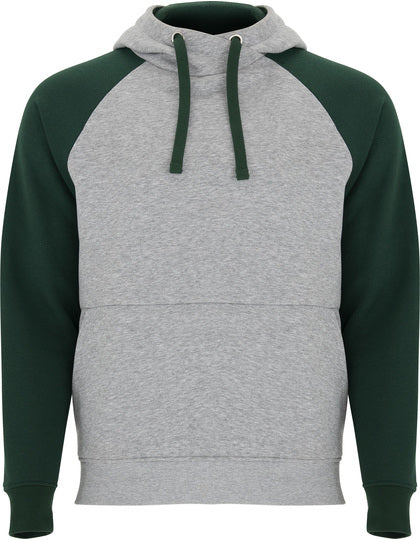Badet Hooded Sweatshirt - Flaschengrün 56 - Heather Grey 58