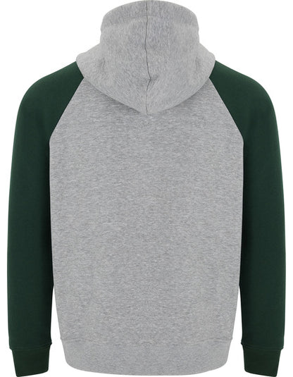Badet Hooded Sweatshirt - Flaschengrün 56 - Heather Grey 58