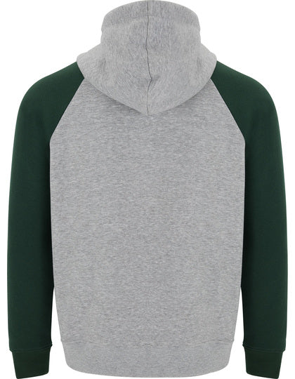 Badet Hooded Sweatshirt - Flaschengrün 56 - Heather Grey 58