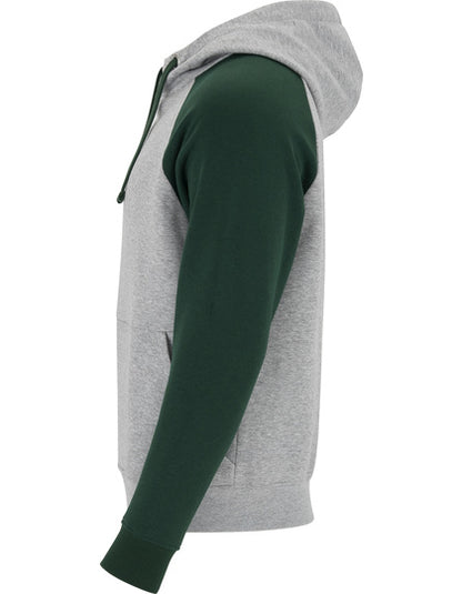 Badet Hooded Sweatshirt - Flaschengrün 56 - Heather Grey 58