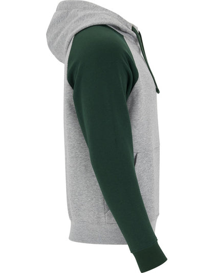 Badet Hooded Sweatshirt - Flaschengrün 56 - Heather Grey 58