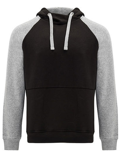 Badet Hooded Sweatshirt - Schwarz 02 - Heather Grey 58