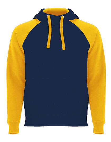 Badet Hooded Sweatshirt - Kobaltblau 201 - Goldgelb 96