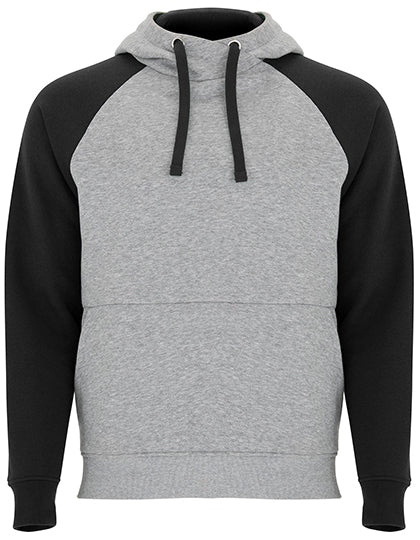 Badet Hooded Sweatshirt - Heather Grey 58 - Schwarz 02