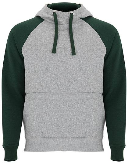 Badet Hooded Sweatshirt - Flaschengrün 56 - Heather Grey 58