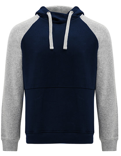 Badet Hooded Sweatshirt - Marineblau 55 - Heather Grey 58