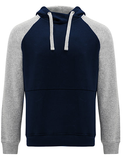 Badet Hooded Sweatshirt - Marineblau 55 - Heather Grey 58