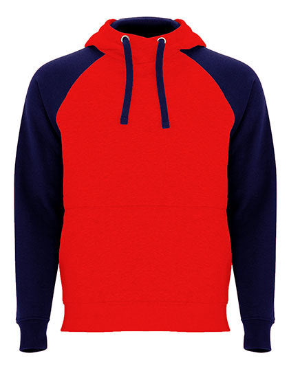Badet Hooded Sweatshirt - Rot 60 - Marineblau 55