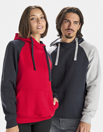 Badet Hooded Sweatshirt - Flaschengrün 56 - Heather Grey 58