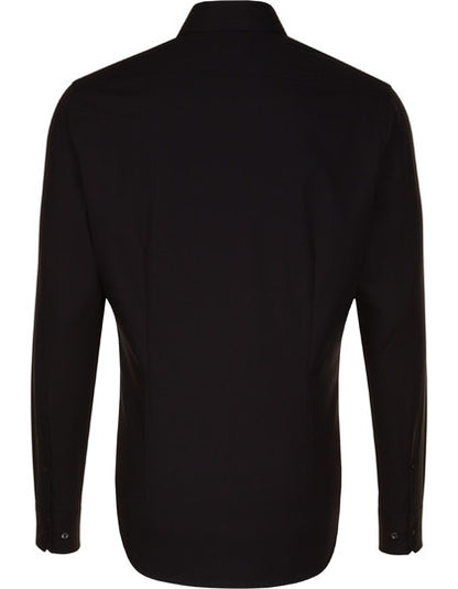 Men´s Shirt Shaped Fit Long Sleeve-Schwarz