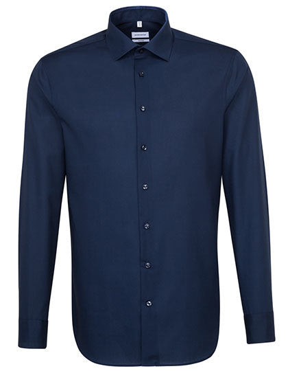 Men´s Shirt Shaped Fit Long Sleeve-Dunkelblau