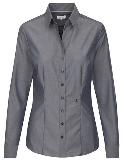 Women´s Blouse Slim Fit Long Sleeve-Anthrazit