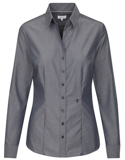 Women´s Blouse Slim Fit Long Sleeve-Anthrazit