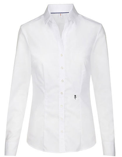 Women´s Blouse Slim Fit Long Sleeve-Weiß