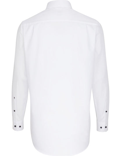Men´s Shirt Poplin Regular Fit Long Sleeve-Weiß