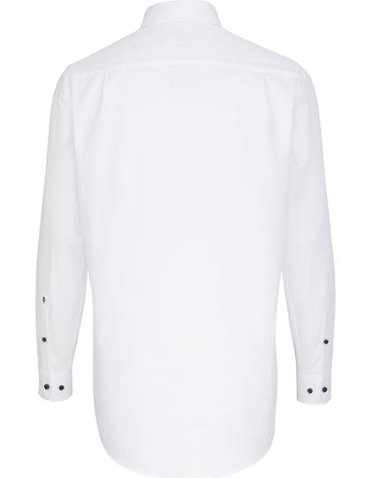 Men´s Shirt Poplin Regular Fit Long Sleeve-Weiß