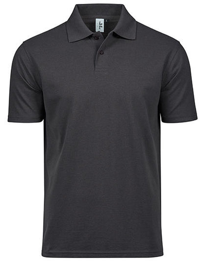 Men´s Luxury Stretch Polo - Dunkelgrau (einfarbig)