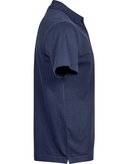 Luxury Stretch V-Neck Polo - Marine