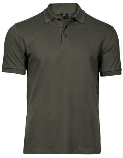 Men´s Luxury Stretch Polo - Tiefgrün